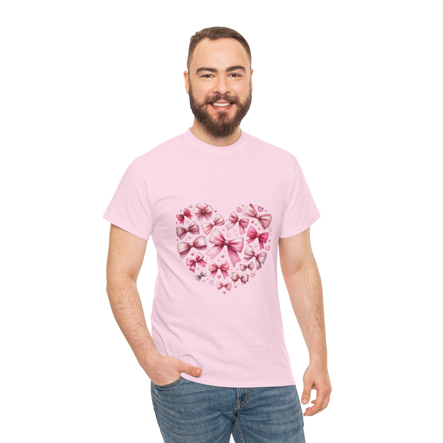 Coquette Valentine's Heart Unisex Heavy Cotton Tee