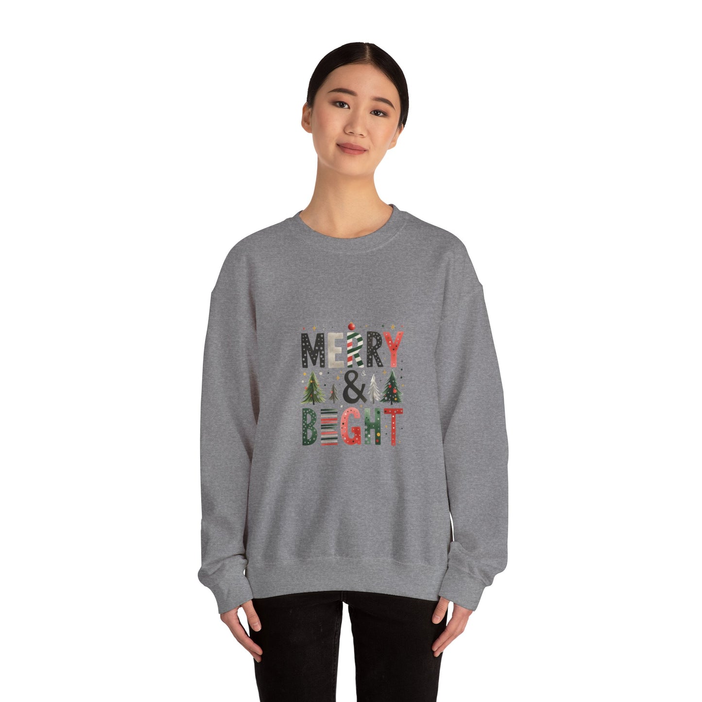 Merry and Bright Sweatshirt Unisex Crewneck