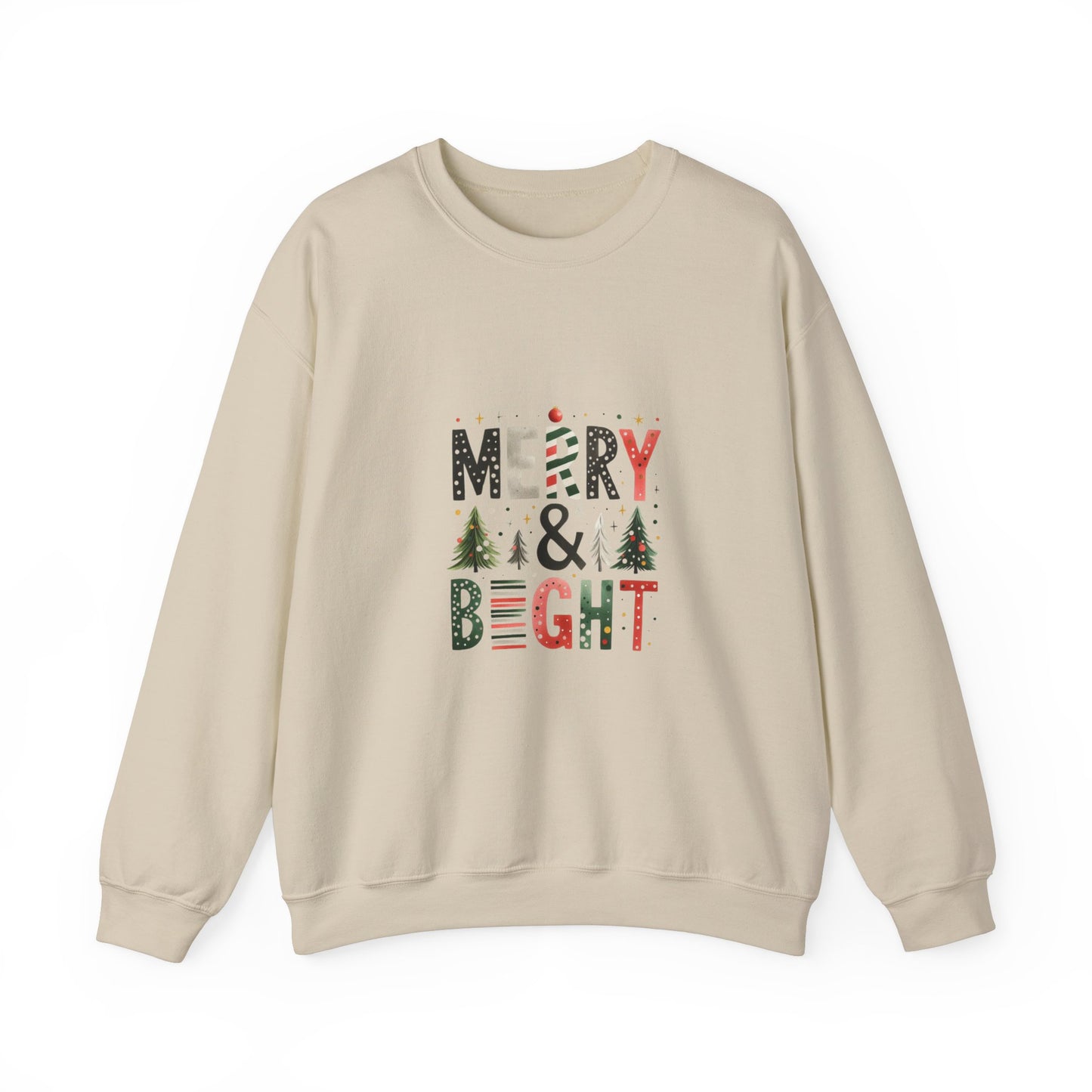 Merry and Bright Sweatshirt Unisex Crewneck