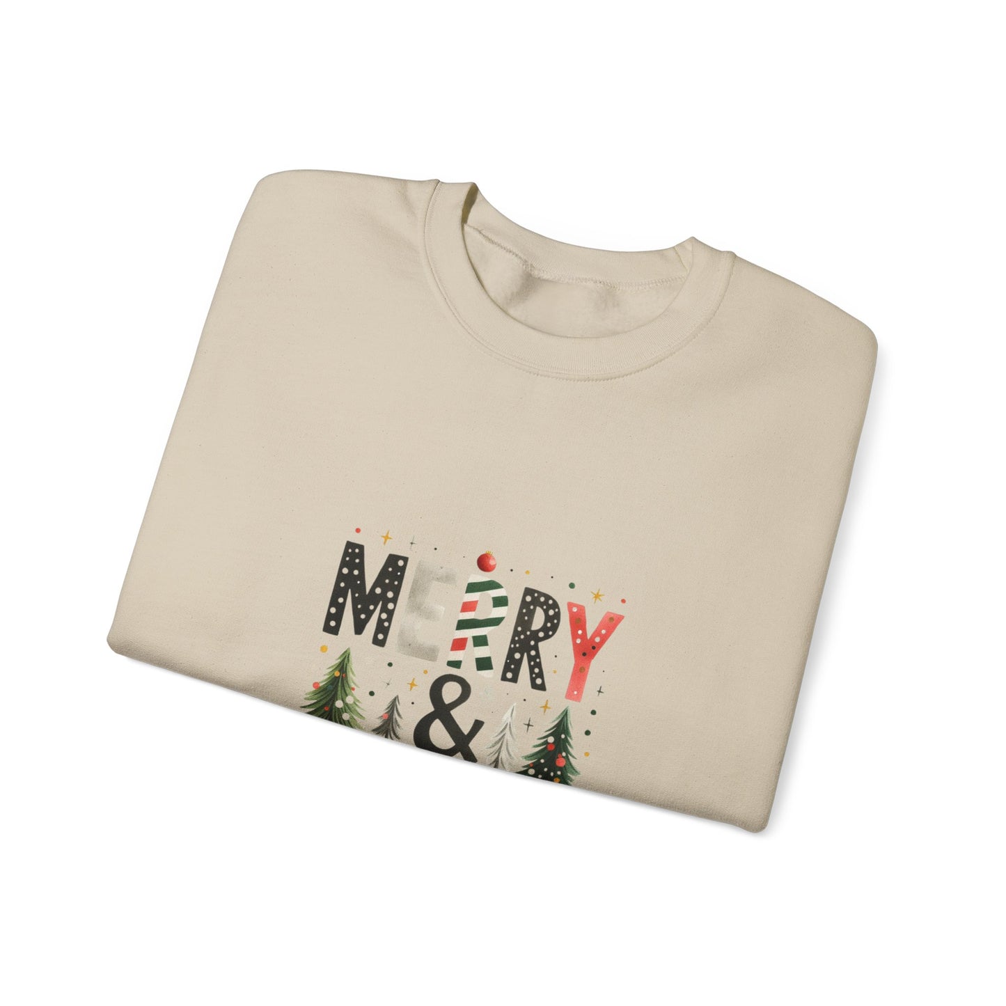 Merry and Bright Sweatshirt Unisex Crewneck