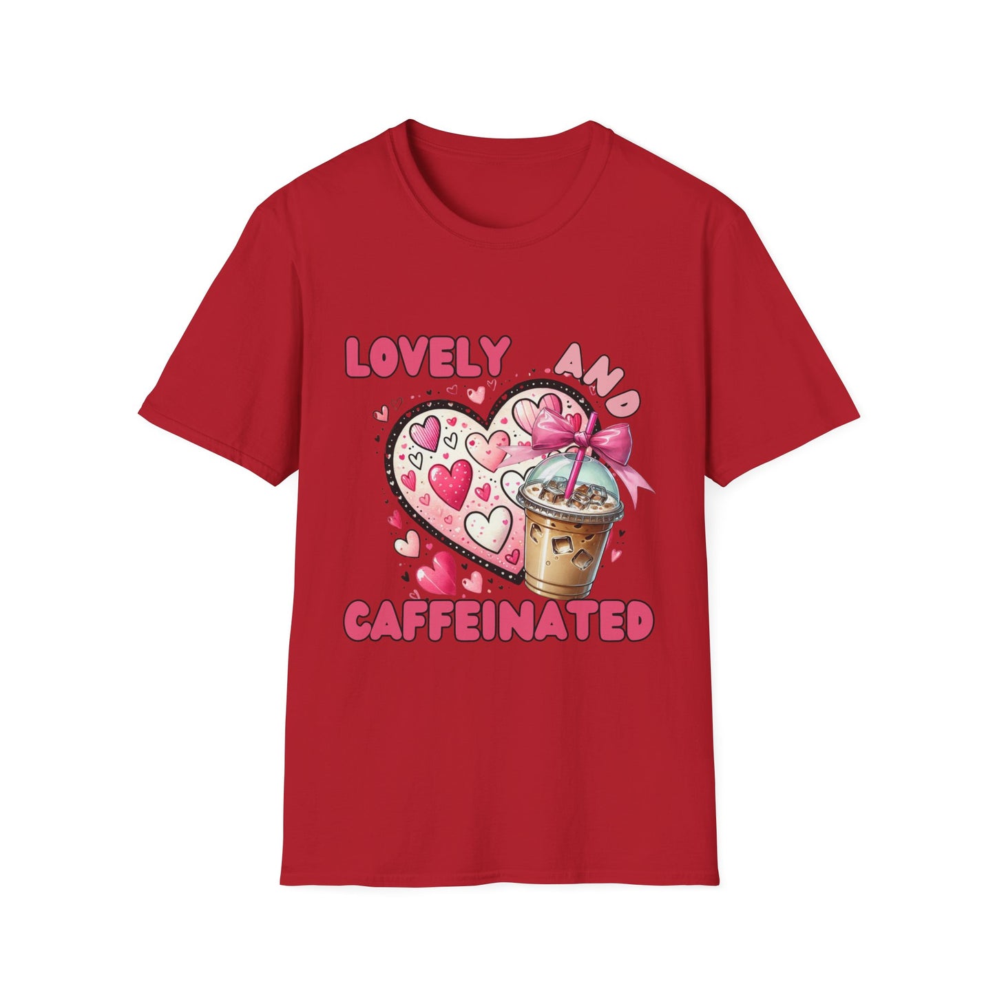 Loved and Caffeinated Valentine's Day T-Shirt