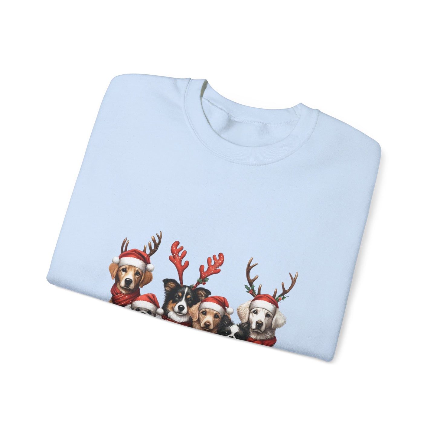 Christmas Dog Sweatshirt Unisex Crewneck