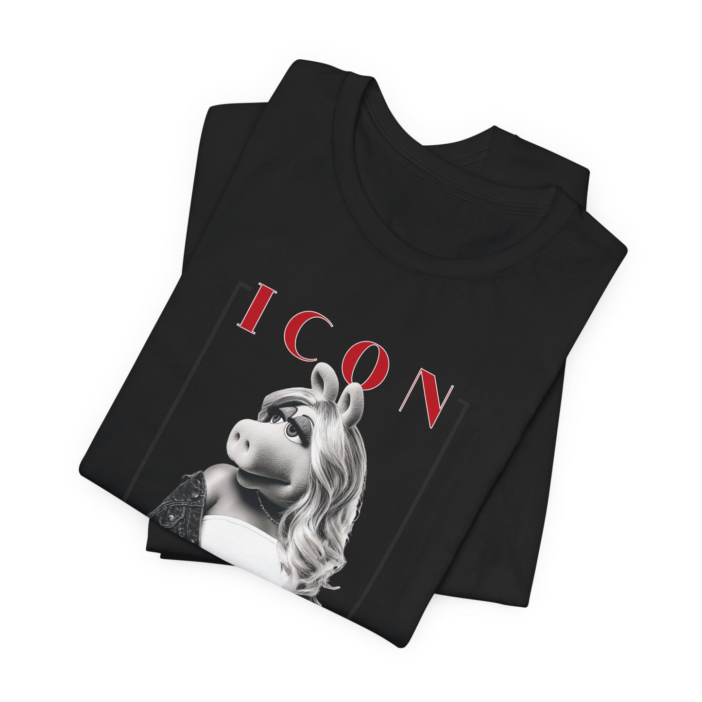 Icon Piggy Portrait Graphic T-Shirt