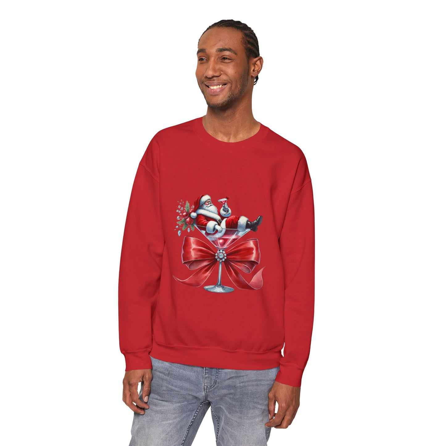 Martini Santa Sweatshirt: Unisex, Heavy blend