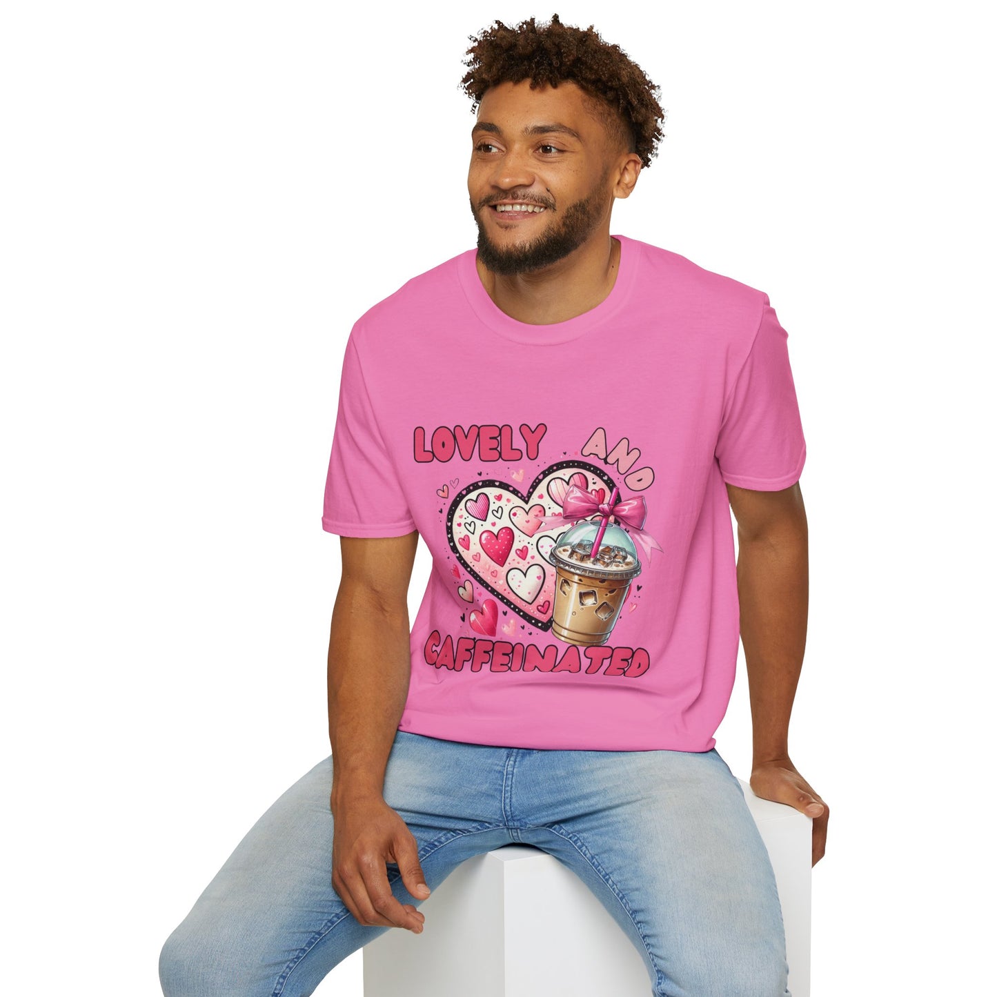 Loved and Caffeinated Valentine's Day T-Shirt