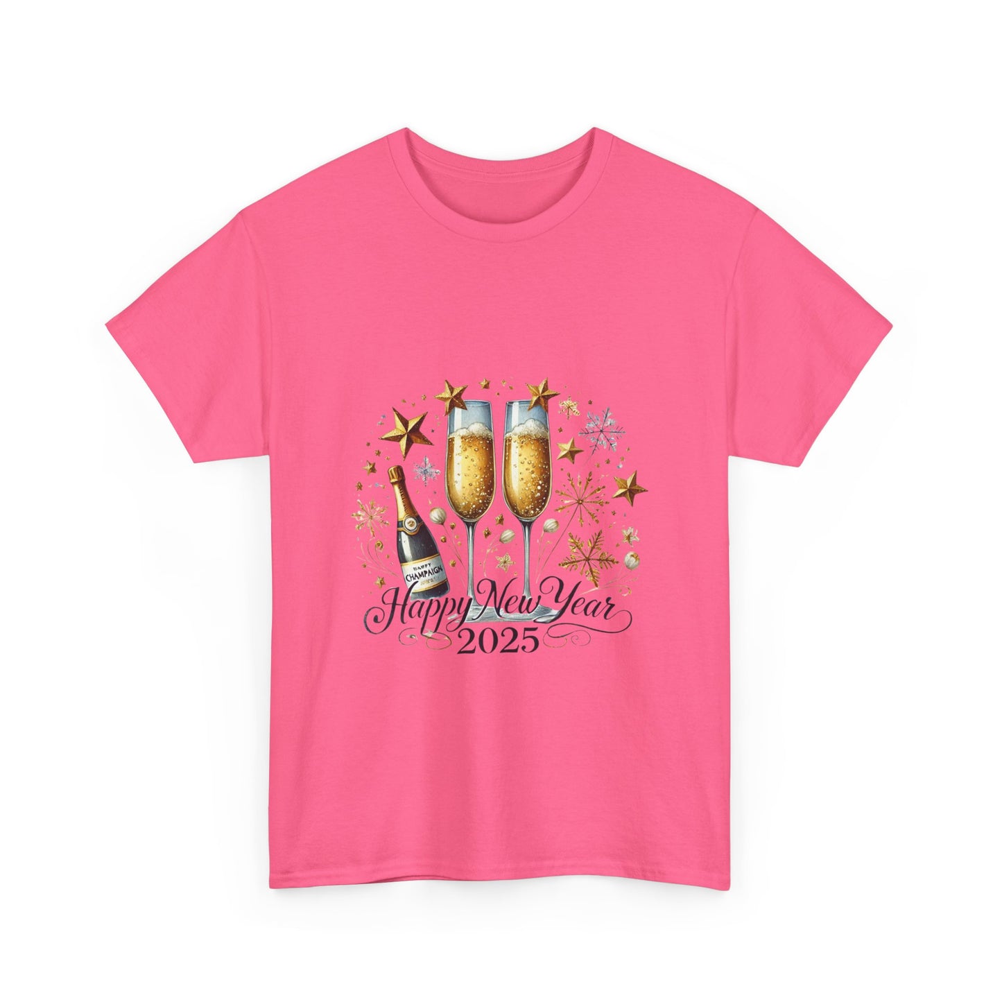 New Years 2025 Champaign Celebration Unisex Heavy Cotton Tee