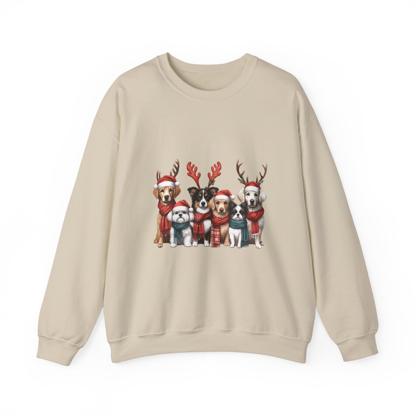 Christmas Dog Sweatshirt Unisex Crewneck