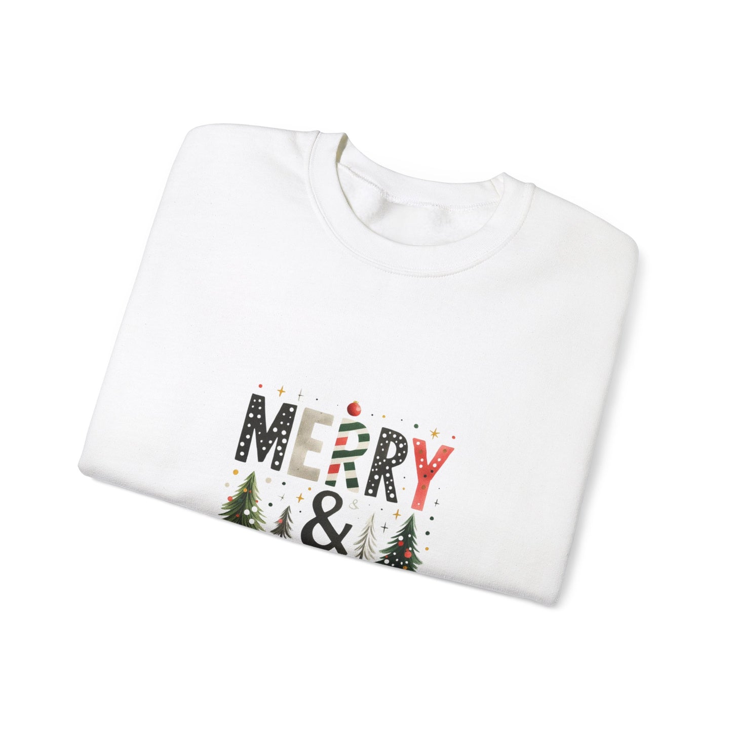 Merry and Bright Sweatshirt Unisex Crewneck