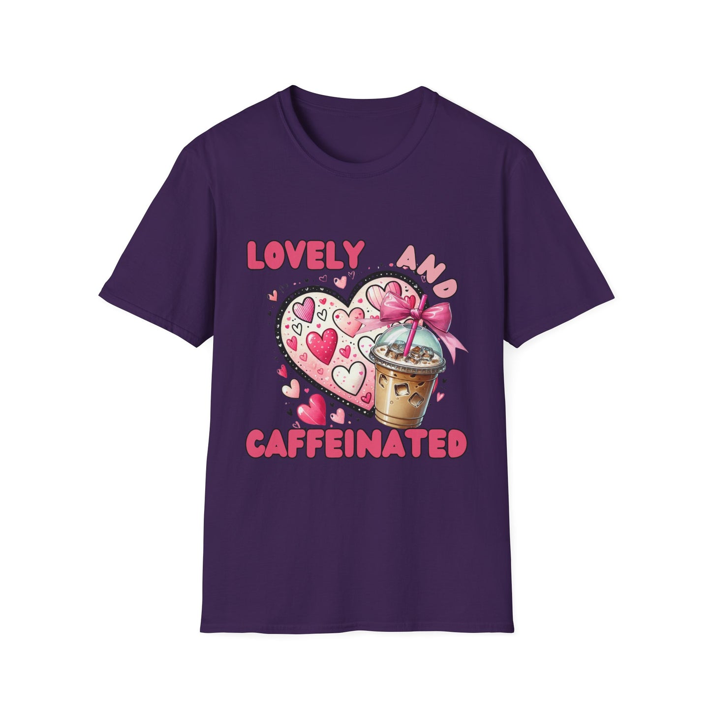 Loved and Caffeinated Valentine's Day T-Shirt