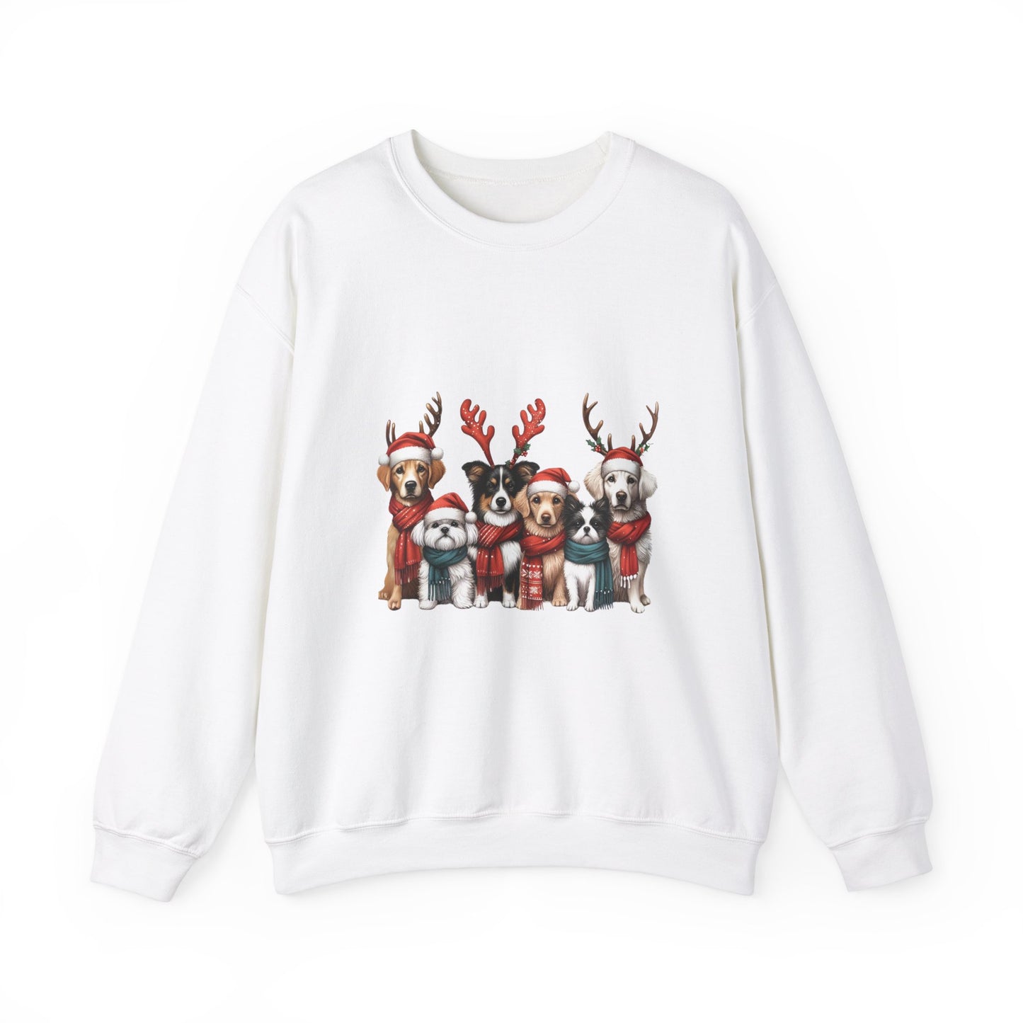 Christmas Dog Sweatshirt Unisex Crewneck