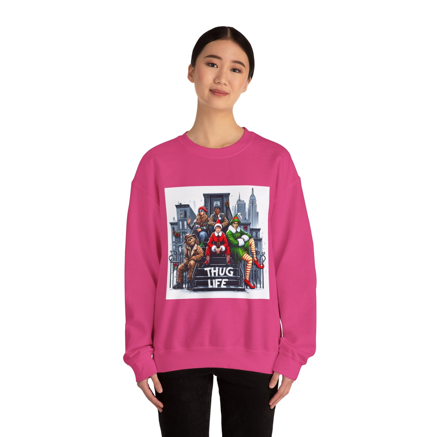 Thug Life Christmas Sweatshirt Unisex Crewneck