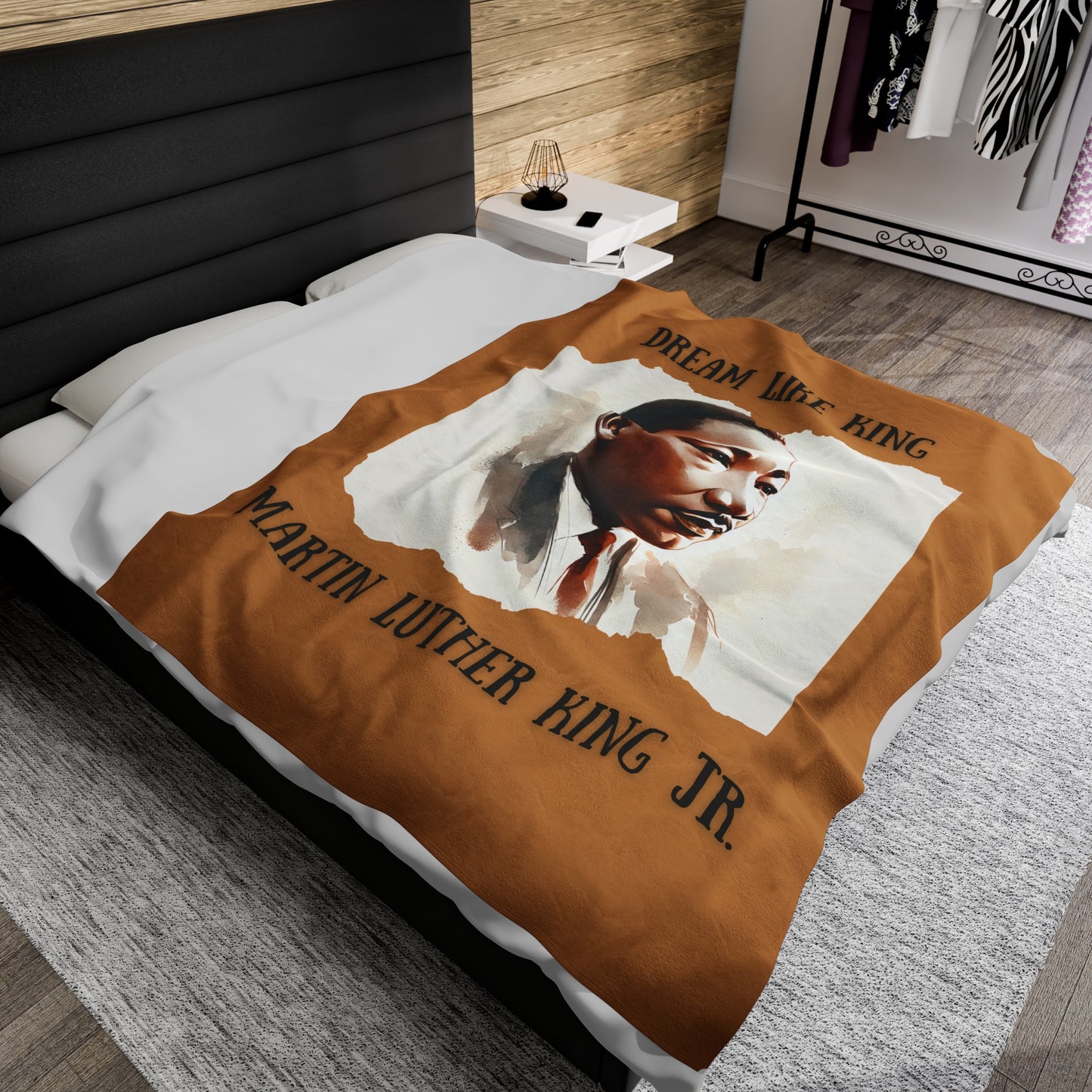 Dream Like King- Martin Luther King Jr. Velveteen Plush Blanket