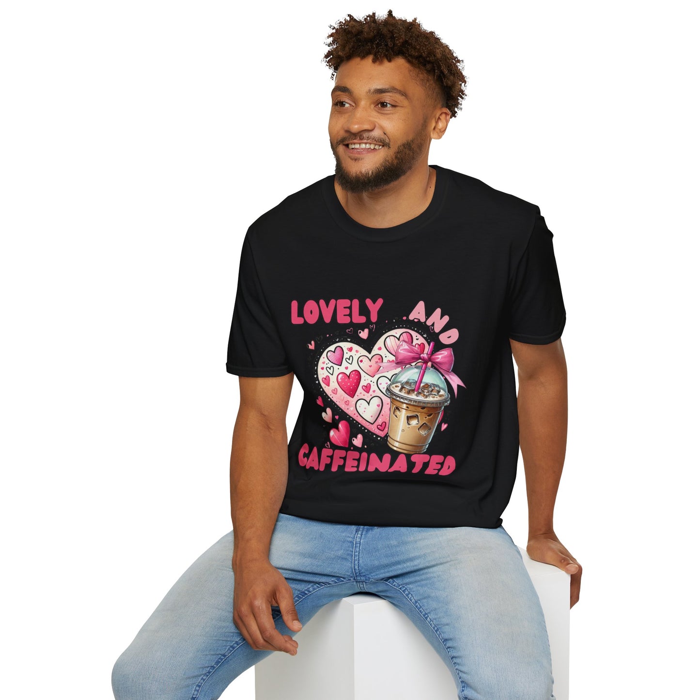 Loved and Caffeinated Valentine's Day T-Shirt