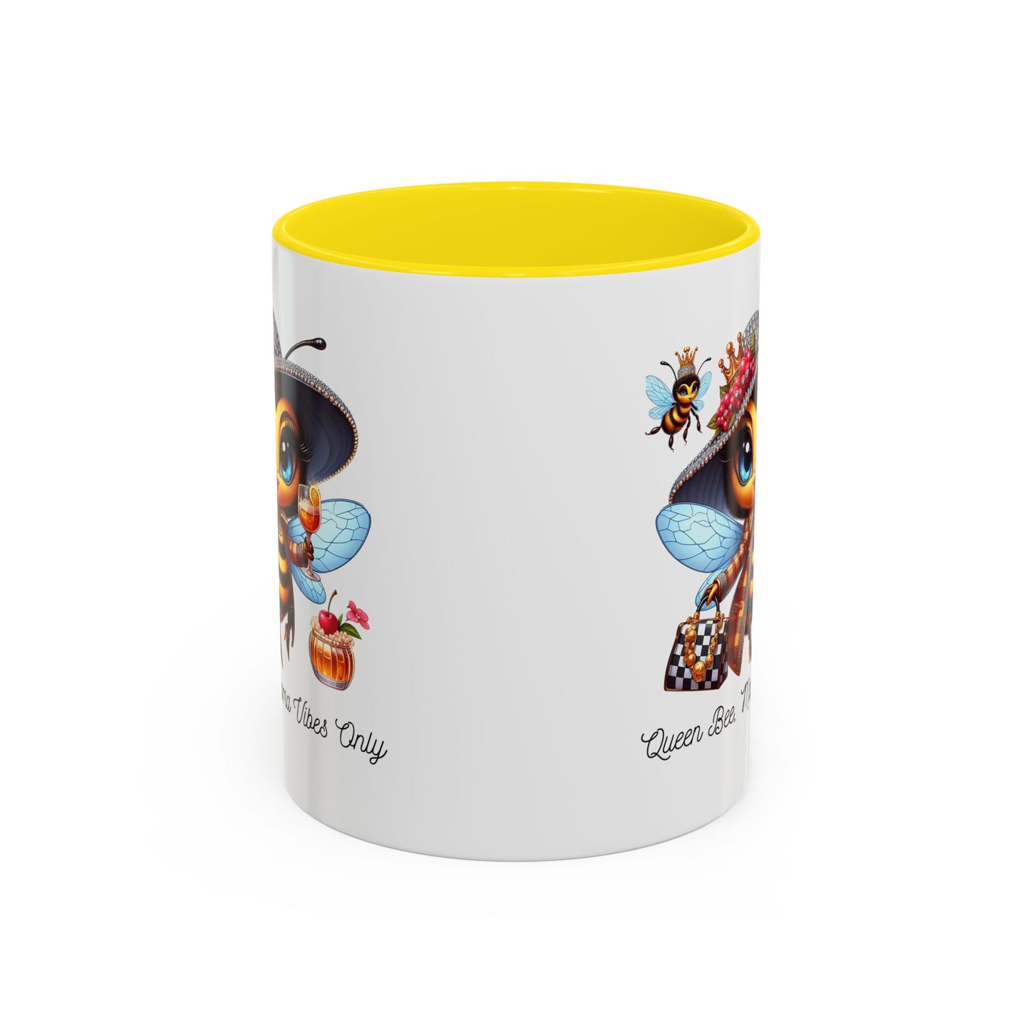 Queen Bee Coffee Mug - Cute Bee Design for Bee Lovers and Moms
