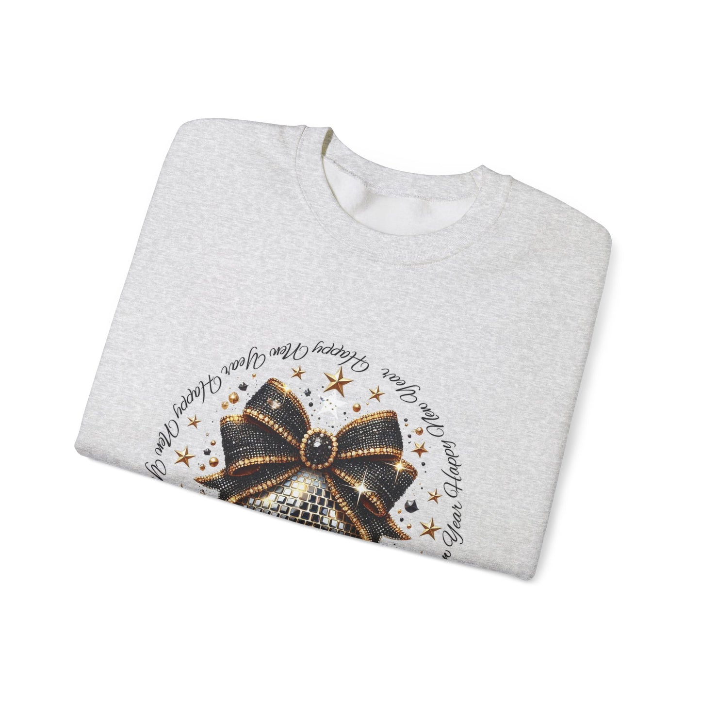 Black and Gold New Years Unisex Heavy Blend™ Crewneck Sweatshirt