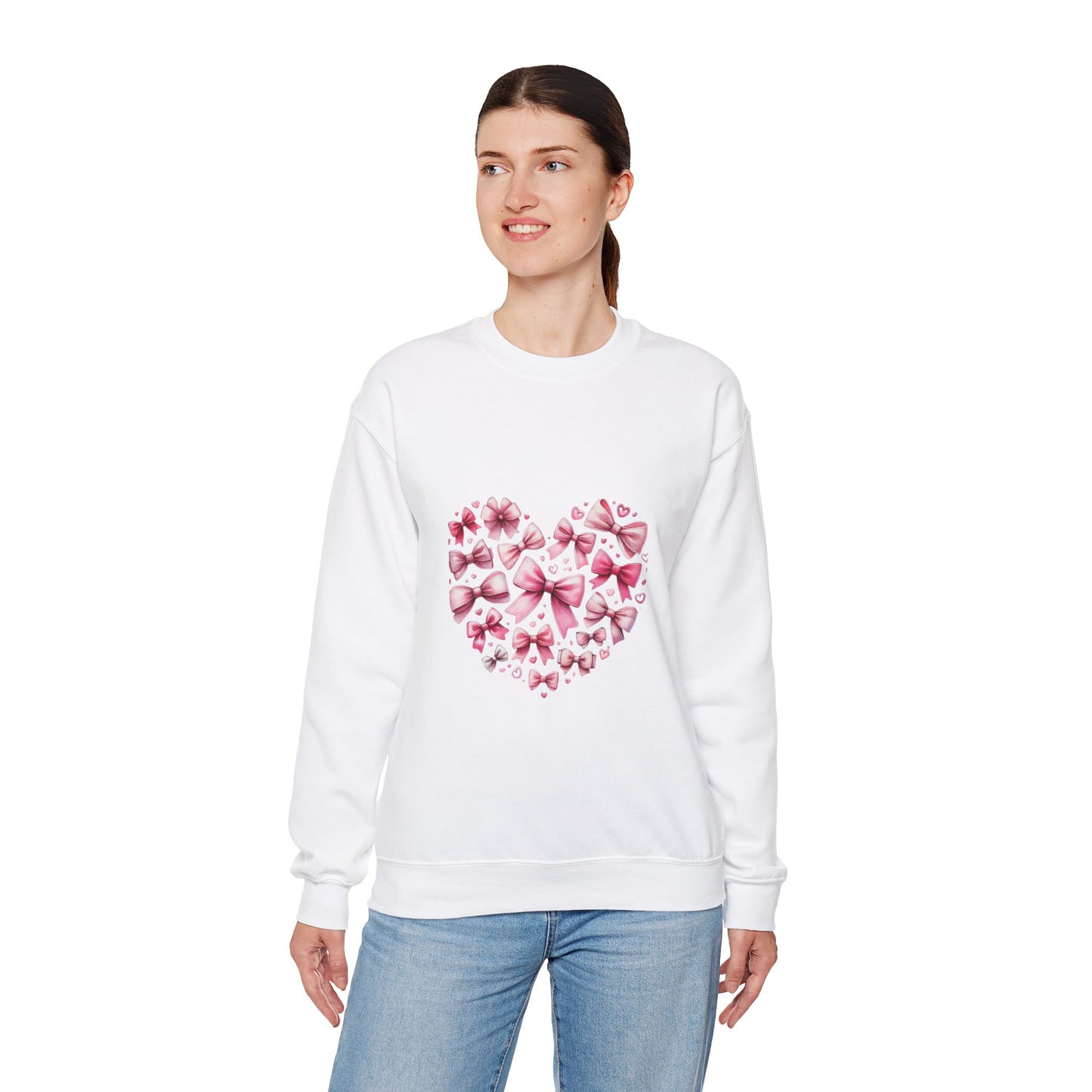 Coquette Valentine's Heart Unisex Heavy Blend™ Crewneck Sweatshirt