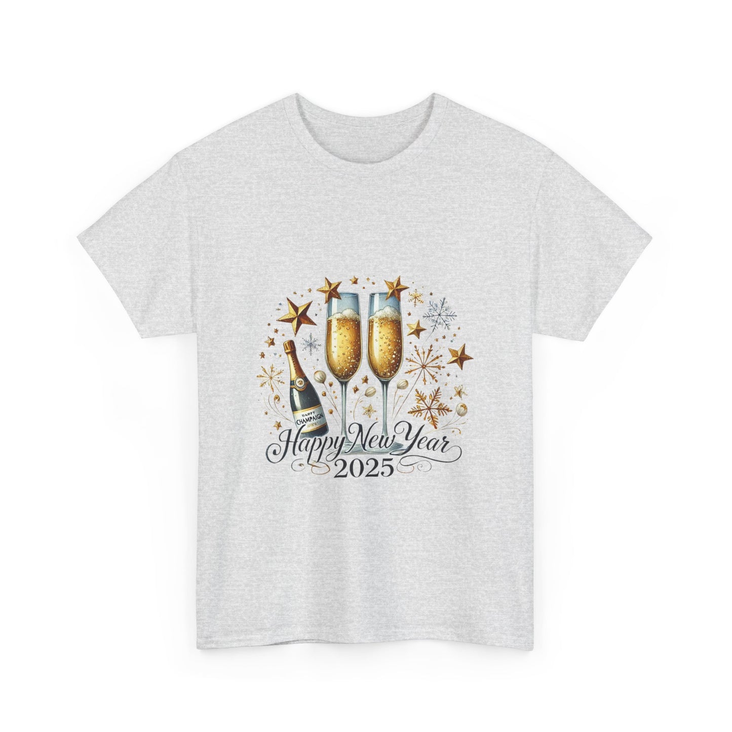 New Years 2025 Champaign Celebration Unisex Heavy Cotton Tee