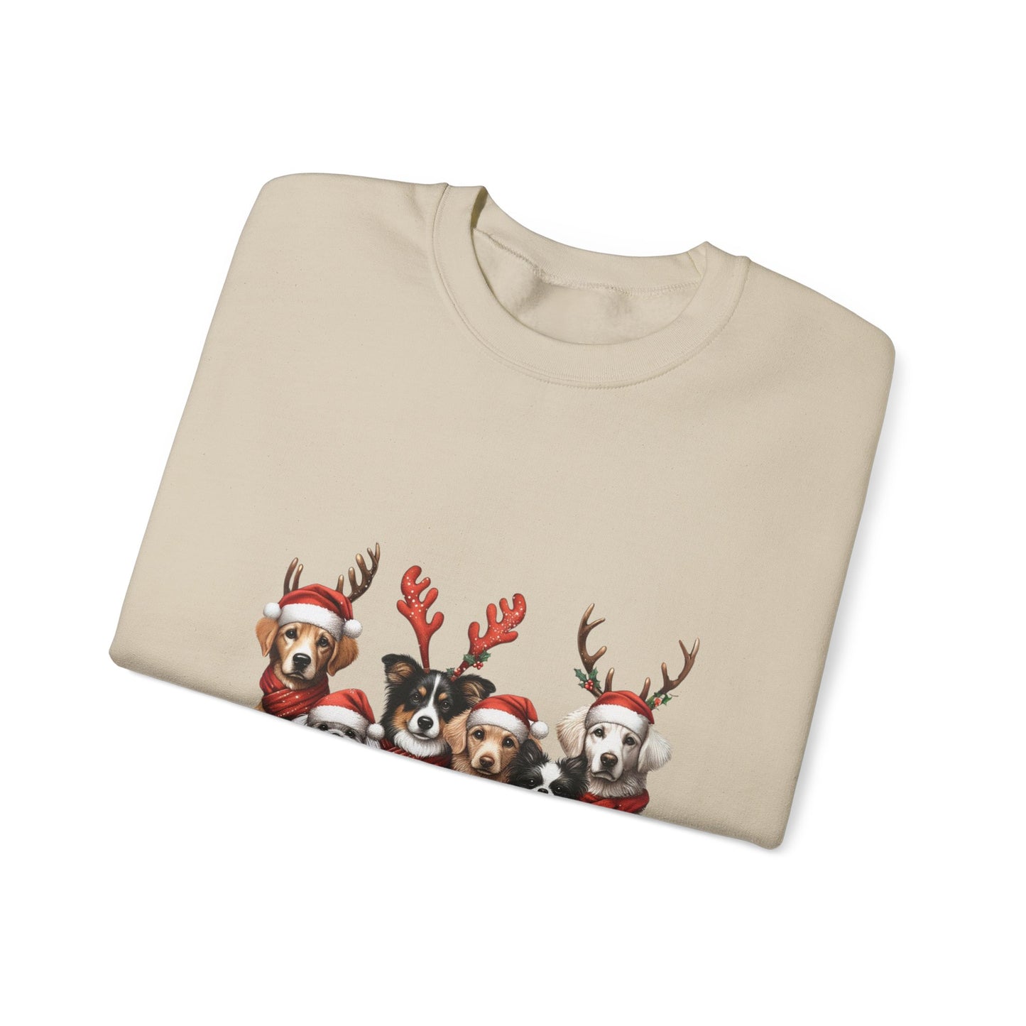 Christmas Dog Sweatshirt Unisex Crewneck