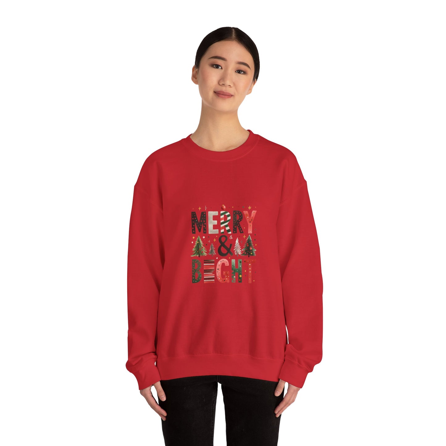 Merry and Bright Sweatshirt Unisex Crewneck