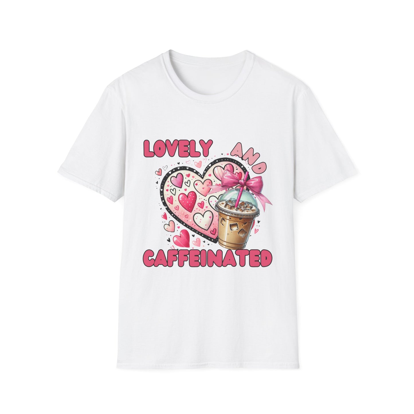 Loved and Caffeinated Valentine's Day T-Shirt