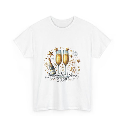 New Years 2025 Champaign Celebration Unisex Heavy Cotton Tee